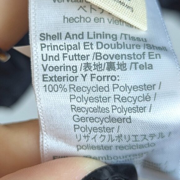 Madewell | Black Quilted Bomber Puffer Jacket Size XXS - Picture 4 of 8